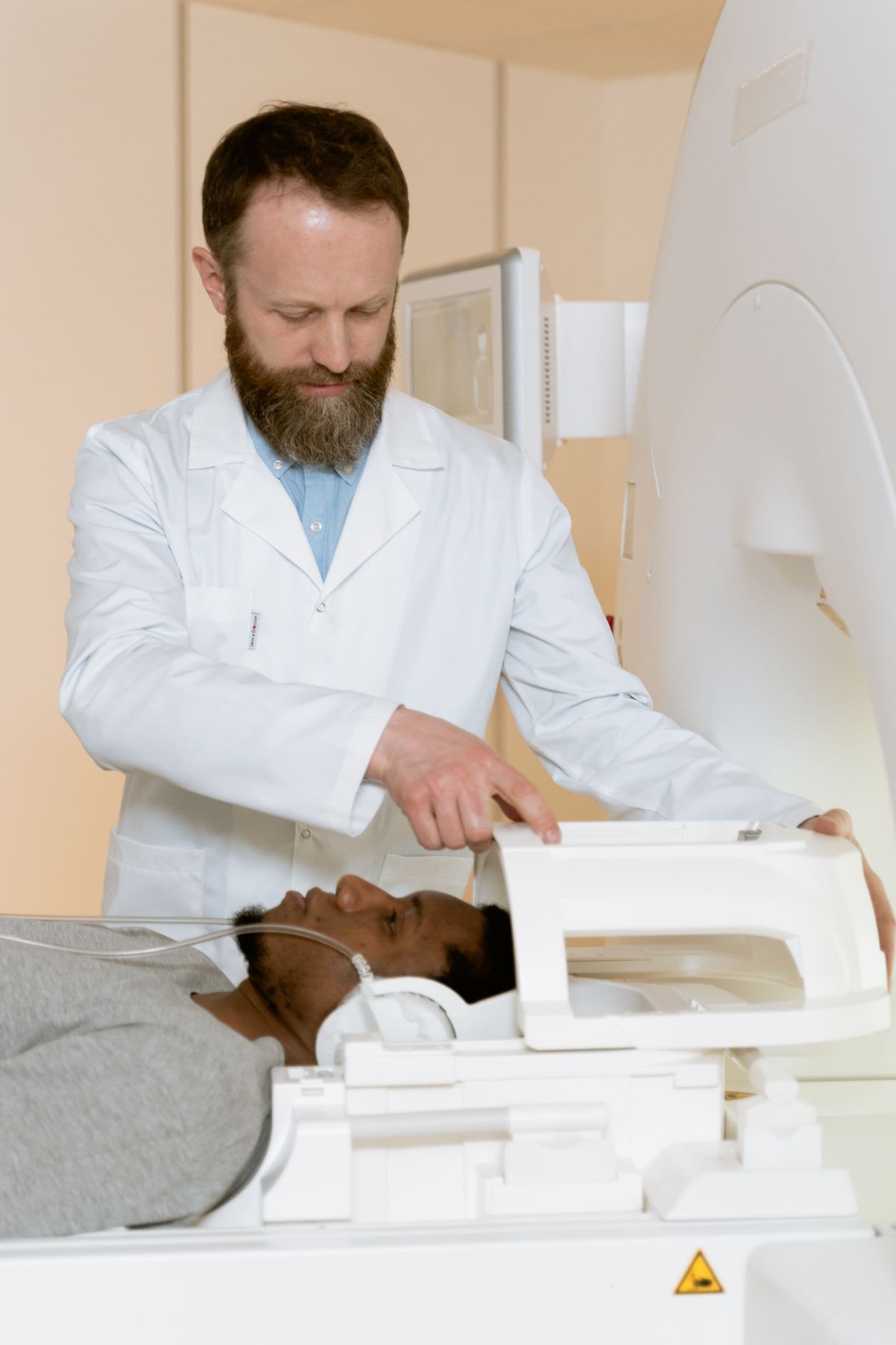 A patient speaking with a doctor during a health checkup consultation